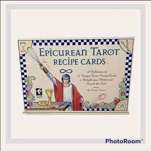 Epicurean Tarot Recipe Cards by Corrine Kenner 78 card tarot deck in stand box